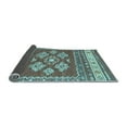 thumbnail image 2 of Ahgly Company Indoor Square Southwestern Light Blue Country Area Rugs, 6' Square, 2 of 4