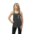 thumbnail image 2 of Yes Girl Yes Women's Fashion Sleeveless Flowy Racerback Tank Top Charcoal Grey X-Large, 2 of 5