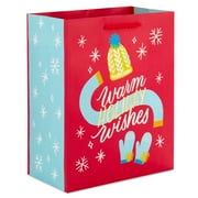 Hallmark Medium Holiday Gift Bag (Warm Holiday Wishes on Red)