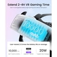 thumbnail image 5 of QQV Battery Head Strap for Oculus Meta Quest 3/3S/2, VR Headset Strap Accessories for Quest 3 with 10000mAh Built-in Rechargeable Battery Pack, 5 of 9
