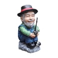 thumbnail image 2 of Estatua en miniatura de pescador para decoración de mesa, colección de escritorio, escultura de resina para sala de estar, dormitorio, versátil Viejo, 2 of 8