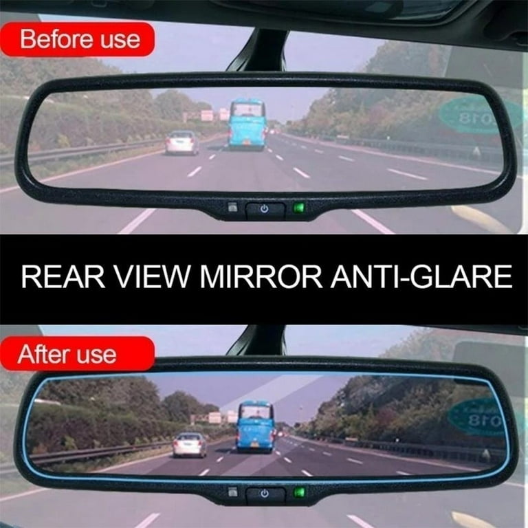 Buy Anti Fog Water Repellent Protective Film For Rear View Mirror | Set Of 2 Pcs | Circle Shape