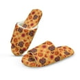 thumbnail image 2 of POLERO Thanksgiving Turkey Pumpkin Print Indoor House Slipper for Women Open Toe Slide Lightweight Material Bedroom Shoes for Winter, Size 10.5-11.5, 2 of 7