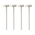 thumbnail image 1 of Unique Bargains 4pcs Double Face Small Plastic Metal Hammer 7' Round Dual Head Multifunctional Mallet with Soft/Hard Tips, White, 1 of 5