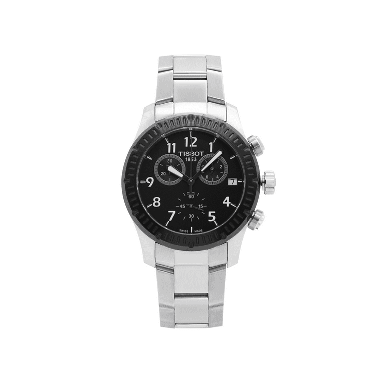 Tissot v8 quartz clearance chronograph black