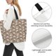 thumbnail image 3 of Balery Raccoon Bolsa Tote Estilo Estético con Cremalleras, Bolsa de Hombro, Bolsa de Compras Grande y Plegable, 3 of 8