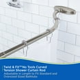 Kenney® Twist & Fit™ No Tools Curved RustResistant Painted Steel