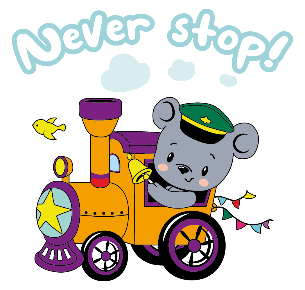 Removable Steam Locomotive Toy Train Railway Wall Decoration - 28\, image size:1050x1000