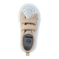 thumbnail image 3 of Wonder Nation Toddler Girls Glitter Two Strap Skate Sneakers, 3 of 5