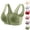 19# Dark Green, variant on Posy Bra for Seniors Front Closure No Underwire Seamless Fall Comfy Breathable Bras for Older Women Push Up Bralettes Complexion 44