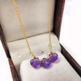 thumbnail image 5 of Handmade Purple Amethyst Necklace, Tiny Amethyst Necklace, 925 Silver Chain Necklace, Purple Gemstone, Charm Necklace, Anniversary Day gifts, 5 of 11