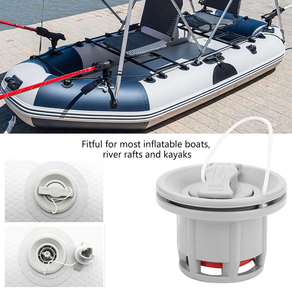 2  in 1 Inflatable Air Valve Secure Seal Cap Plug for Rubber Dinghy Kayak Boat 