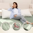 thumbnail image 6 of Zonli Japanese Floor Mattress Futon, Foldable Tatami Mat with Cotton Cover, Full 75"x54", Green, 6 of 7