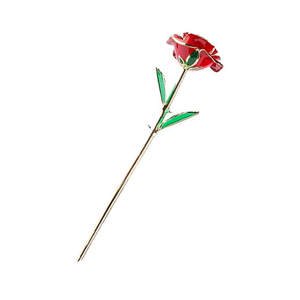 Moyic Flor de rosa chapada en oro de 24 quilates Flor pintada Real Rose Artesanía hecha a mano Día de San Valentín Día de la madre Artesanía Kits de decoración para fiestas Moyic HA020325-00