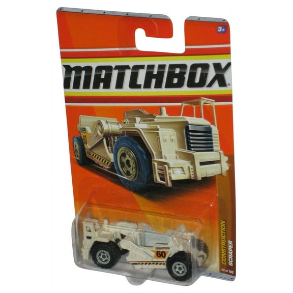 Matchbox Construction (2010) White Scraper Die-Cast Toy 40/100