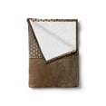 thumbnail image 2 of Industrial Soft Flannel Fleece Throw Blanket, Perforated Grid Plate Steel Dots Illustration Futuristic Technology Theme, Cozy Plush for Indoor and Outdoor Use, 70" x 90", Umber Ombre, by Ambesonne, 2 of 5