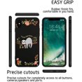 thumbnail image 2 of IBAOLE for iPhone 6 Plus/iPhone 6s Plus, Bees and Honey Pattern Cute Design Slim Yellow Liquid Silicone Soft Rubber Protective Case for Girls Children WomenSlothiPhone XR, 2 of 6