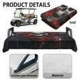 thumbnail image 6 of Yuyamidu Skull Golf Cart Seat Covers, Red Rose Club Car Seat Towel Blanket Soft Thick Golf Cart Cushion Covers Flannel Golf Cart Accessories, 6 of 8