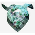thumbnail image 4 of Phagun Green Floral Mughal Pure Silk Printed&nbsp;Scarf&nbsp;Square Dupatta Head Neck Wrap Bandanas For Women, 4 of 6