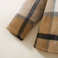 thumbnail image 5 of JUMEYU Toddler Flannel Jacket Toddler Kids Boys Plaid Shirt Outwear Button Jacket Coat Toddler Baby Winter Warm Jacket Cardigan Tops 4T 5T (Khaki,4-5 Years), 5 of 8