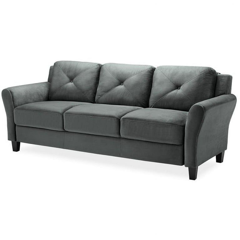 Bowery Hill Microfiber Sofa Couch In
