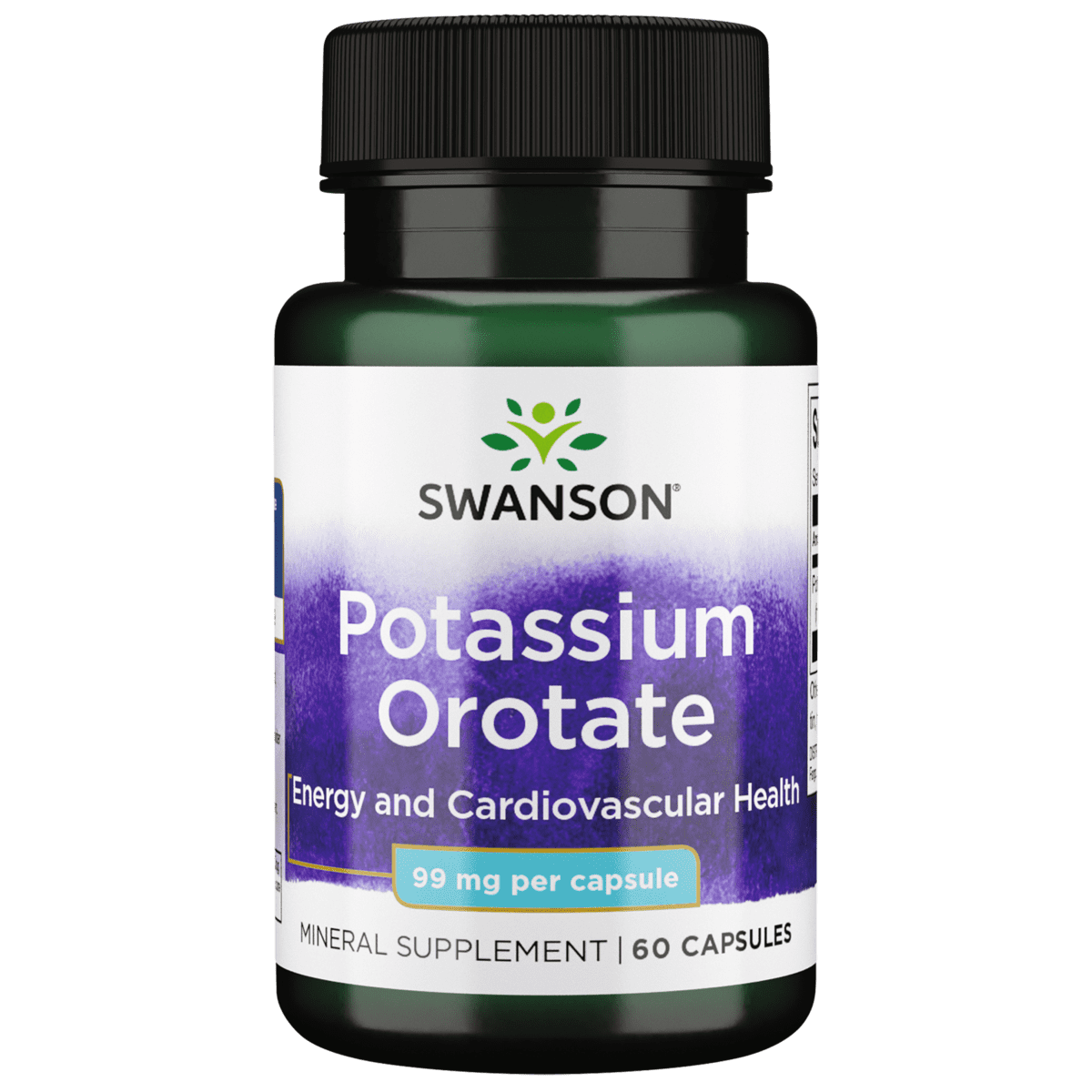 Swanson Potassium Orotate 99 mg 60 Capsules