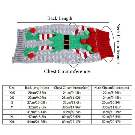 Qiilu Fashionable Pet Christmas Warm Sweater Xmas Parties Qiilu Fashionable Pet Christmas Warm Sweater Xmas Parties
