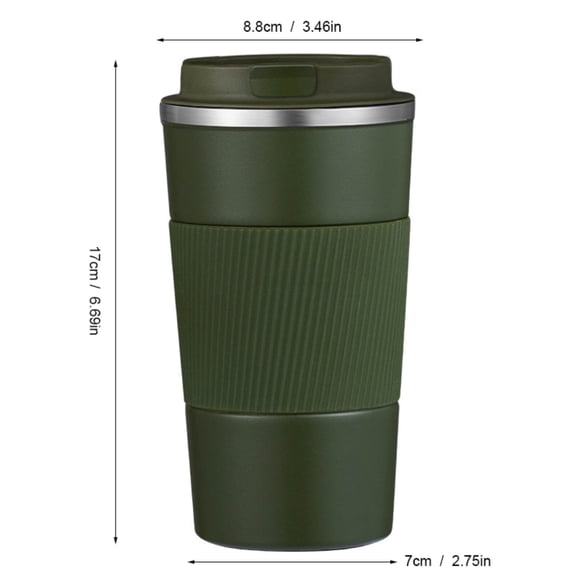 Rkxzt Stainless Steel Cup Stainless Steel Coffee Mug 510ml Vacuum Insulated Travel Cup with Leakproof Lid 17oz Reusable Kitchen Dining