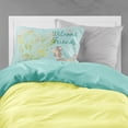 thumbnail image 2 of Carolines Treasures BB7612PILLOWCASE Welcome Friends Chocolate Poodle Fabric Standard Pillowcase Standard multicolor, 2 of 2