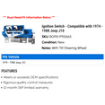 thumbnail image 2 of Ignition Switch - Compatible with 1974 - 1988 Jeep J10 1975 1976 1977 1978 1979 1980 1981 1982 1983 1984 1985 1986 1987, 2 of 2