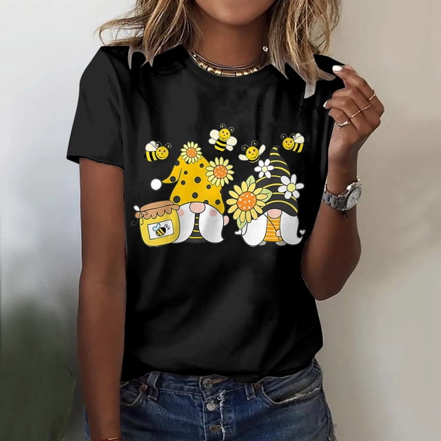 Pxiakgy T-Shirt Classique en Coton à Manches Courtes Col Rond Imprimé Amusant pour Festival Taille:S-2TG