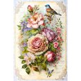 thumbnail image 1 of (A7686) Resina Con Pájaro en Racimo Flores Y 40x60CM, 1 of 9