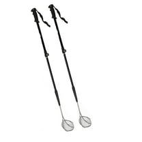 VOS Portable Metal Sand Sifter Set, Shell Scooper & Beachcomber Tool with Adjustable Handle 21” to 33”