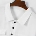 thumbnail image 2 of Yaoyar Mens Waffle Button Down Shirts Set Casual Short Sleeve Plaid Contrast Dress Shirt with Pocket Summer Beach Vacation Shirt, 2 of 8