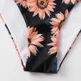 thumbnail image 5 of Floral Two Piece Swimwear for Women Tankini with Adjustable and Comfortable Swim Bottoms for Beach Pool Party Thin Strap Black 140, 5 of 5