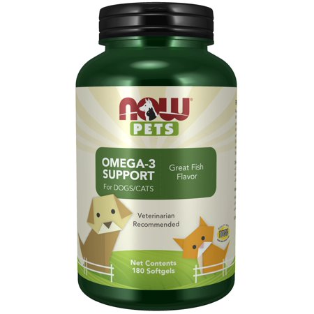 UPC: 0733739043153 | NOW Pet Health  Omega 3 Supplement  Formulated for Cats & Dogs  NASC Certified  180 Softgels