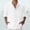 White, variant on Cotton Linen Shirts for Men Spring Summer Long Sleeve Band Collar Lightweight Relaxed Fit Work Shirts
