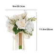 thumbnail image 3 of Xihbxyly Ramo de Novia Bohemio con Diseño de Orquídea de Seda En Elegantes Tonos Champán, Decoración de Boda, Accesorio de Fotografía para Bodas Multitemáticas, Tamaño 26 X 21 X 20 Cm., 3 of 6