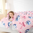thumbnail image 3 of Manfei Cute Coquette Bowknot Queen Comforter Set,Modern Volleyball Comforter Sets Queen,Pink Reversible,3pcs,1 Comforter and 2 Pillowcases, 3 of 7