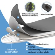 Wall Mounted Ironing Board with Height Adjustment, Space-Saving And Foldable Ironing Board with Removable Heat Resistant Cover