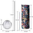 thumbnail image 5 of 20oz Beagle Dog Dog and Flower Skinny Tumblers Stainless Steel Tumbler with Lid and Straw,Vacuum Insulated Double Wall Travel Tumbler Cups with Cleaning Brush for Coffee,Tea, 5 of 6
