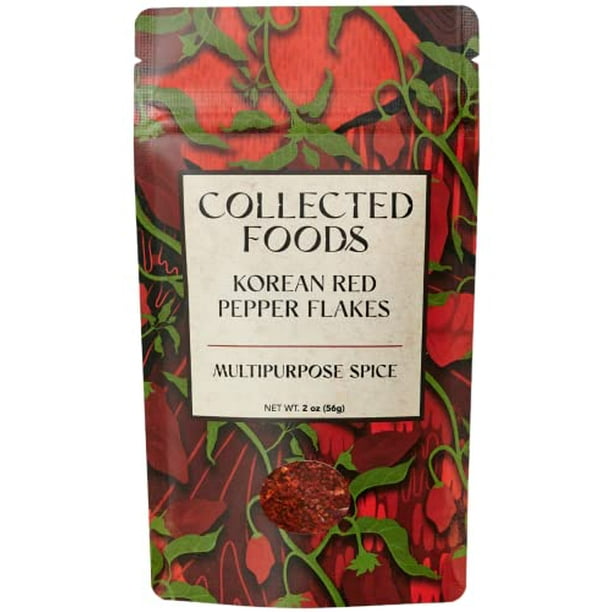 Premium Gochugaru Korean Red Pepper Flakes from Sun Dried Korean Chili Peppers 2 oz