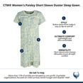 thumbnail image 5 of CTM  Paisley Short Sleeve Duster Sleep Gown (Women), 5 of 5