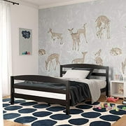 Dorel Living Palm Bay Wood, Bedroom Furniture, Full Size Frame, Black Bed