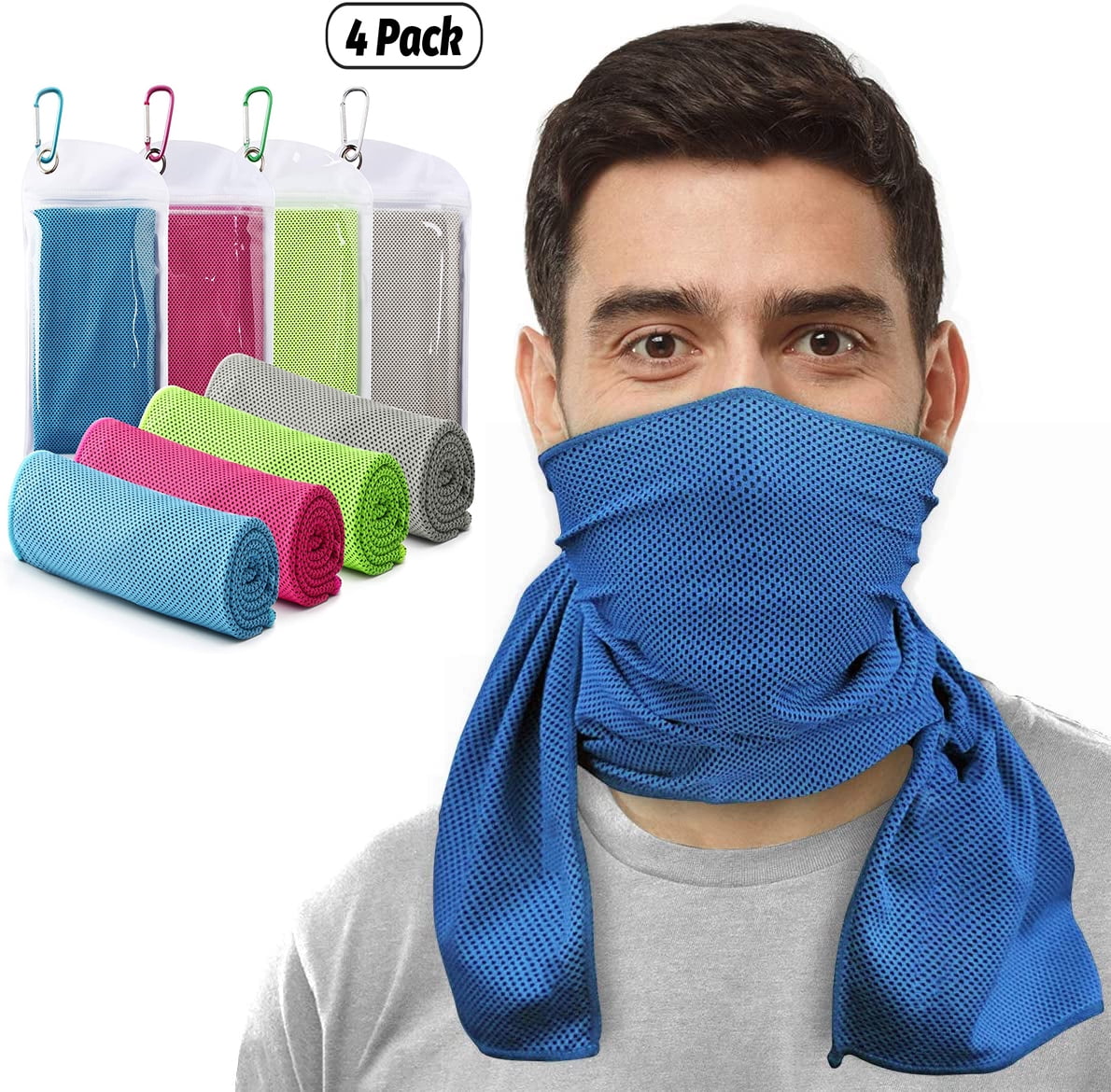 120x30 cm Soft Breathable & Chilly Ice Towel for Neck Cooling Towel 