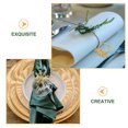 thumbnail image 3 of 6 anillos para servilletas navideños y hebillas para decorar la mesa del comedor (dorados), 3 of 7