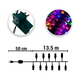 thumbnail image 3 of Luz LED Multicolor Importadora La Merced 300 focos 3 m Cable Transparente 8 Funciones, 3 of 5