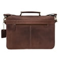 thumbnail image 2 of Genuine Leather Expandable Portfolio Messenger Shoulder Bag Brief Case Back to   18MB212, 2 of 2
