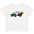 thumbnail image 3 of Inktastic Plaid Christmas Tractor with Cute Reindeer Boys or Girls Baby T-Shirt, 3 of 5