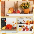 thumbnail image 5 of Farmhouse Fall Table Decor Set – 4-Pc Vintage Wooden Maple Leaf Signs Block, Rustic Harvest Tabletop Decorations for Thanksgiving Home/Tiered Tray/Party Shelf Display, 5 of 7